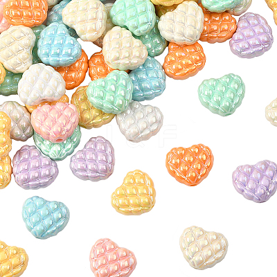 80Pcs Opaque Acrylic Beads OACR-SP0001-95-1