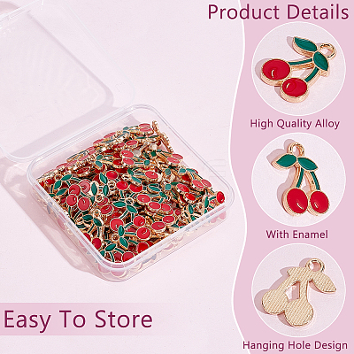 90Pcs Alloy Enamel Pendants ENAM-ME0001-03-1