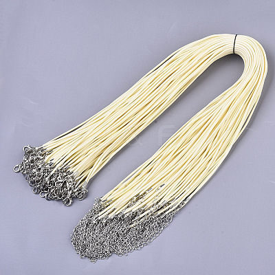 Waxed Cotton Cord Necklace Making LS-MAK-S032-1.5mm-B19-1
