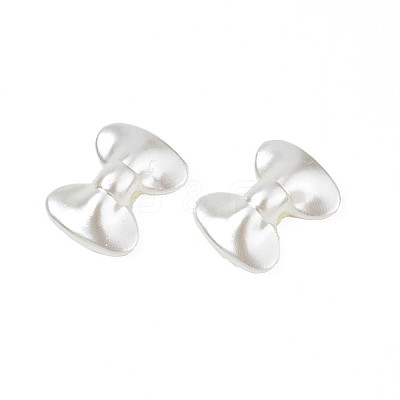 ABS Plastic Imitation Pearl Beads X-OACR-Q182-09-1