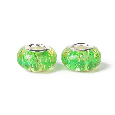 Rondelle Resin European Beads RPDL-A001-01-09-1