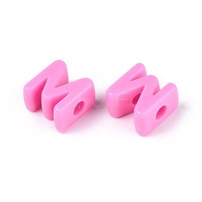 Opaque Acrylic European Beads OACR-M027-01M-02-1