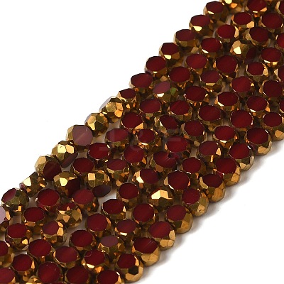 Electroplate Glass Beads Strands EGLA-P061-01A-02-1