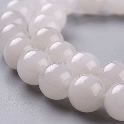 Natural White Jade Beads G-G766-C-28-1