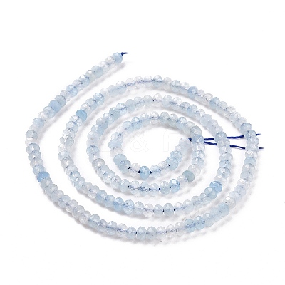 Natural Aquamarine Beads Strand G-E591-02-1