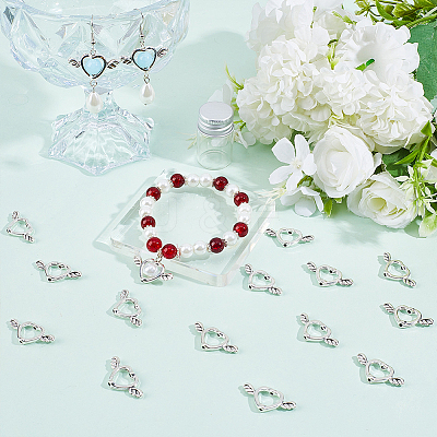 80Pcs Tibetan Style Alloy Bead Frame FIND-SC0011-46-1