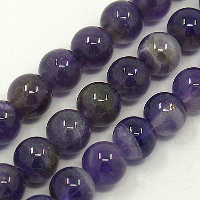 Natural Chevron Amethyst Beads Strands G-S028-1