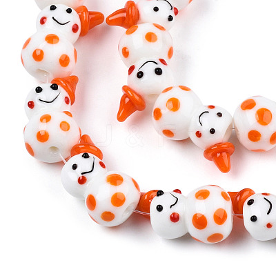 Handmade Lampwork Beads Strands LAMP-N021-43H-1