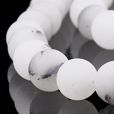 Natural Rutilated Quartz Beads Strands X-G-T106-326-1