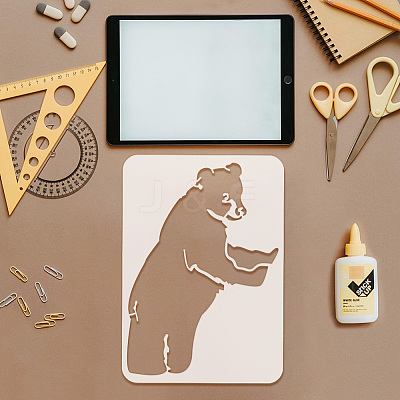 Plastic Drawing Painting Stencils Templates DIY-WH0396-726-1