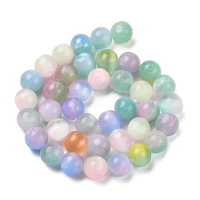 Natural Selenite Beads Strands G-Q162-A01-01C-01-1