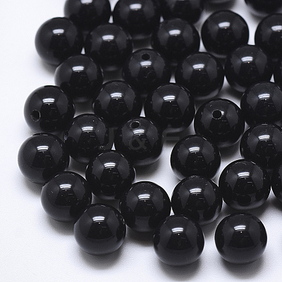 Natural Dyed & Heated Black Onyx Beads G-T122-25B-03-1
