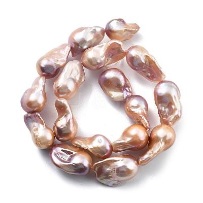 Natural Nucleated Pearl Beads Strands PEAR-B004-15M-06C-1