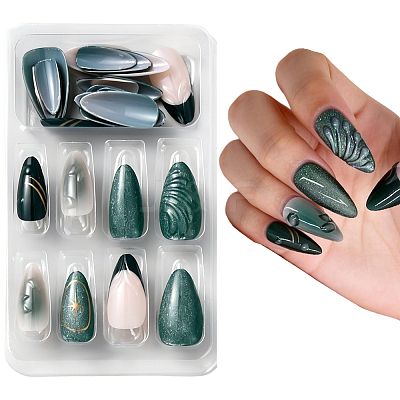 1 Bag ABS Plastic Press On False Nails MRMJ-CP0001-60-1