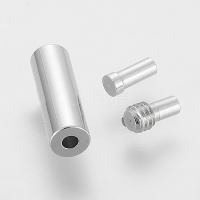 Brass Screw Clasps X-EC0001-1