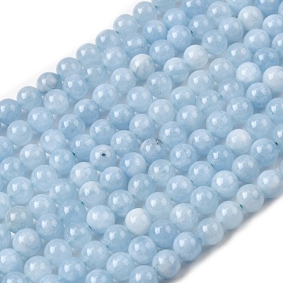 Natural Chalcedony Beads Strands X-G-S333-8mm-004-1-1