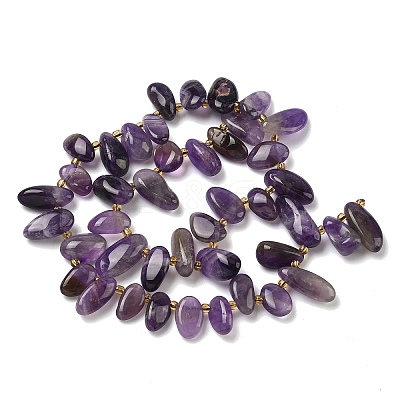 Natural Amethyst Beads Strands G-P604-A16-01-1