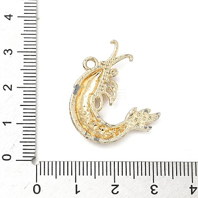 Alloy Rhinestone Pendants PALLOY-P313-12C-G-1