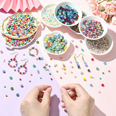 45G Baking Paint Glass Seed Beads SEED-SZ00001-021E-1