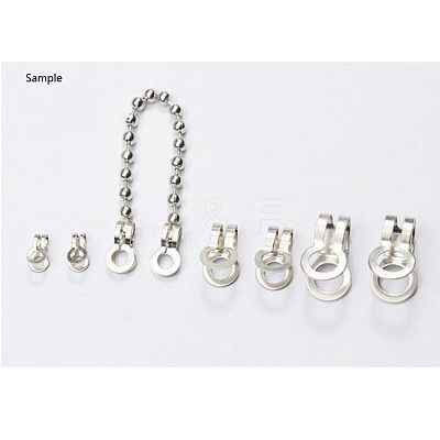 Tarnish Resistant 304 Stainless Steel Ball Chain Connectors STAS-R089-06-1