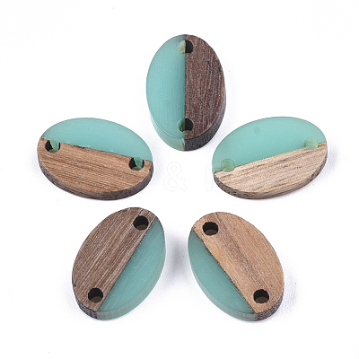 Resin & Walnut Wood Links connectors RESI-S358-20G-1
