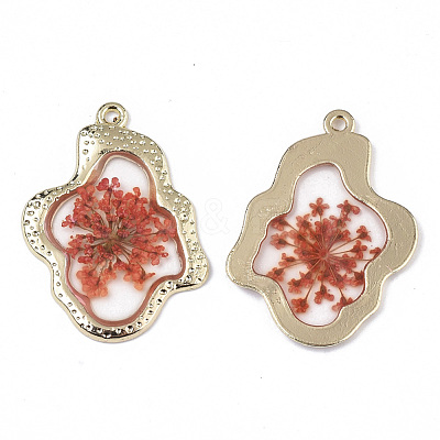 Epoxy Resin Pendants X-RESI-T045-028D-1