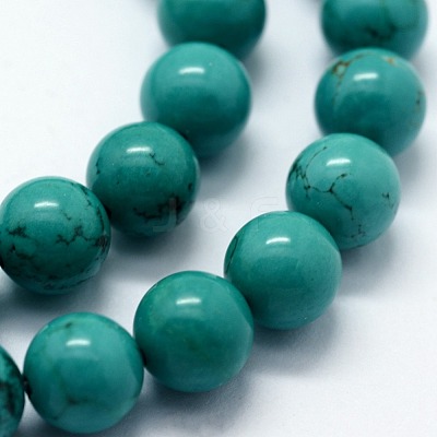 Natural Magnesite Beads Strands G-I199-33-6mm-1