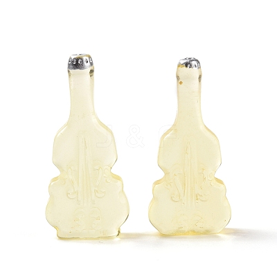 Violin Shape Dummy Wine Bottle Resin Cabochon RESI-E025-01D-1