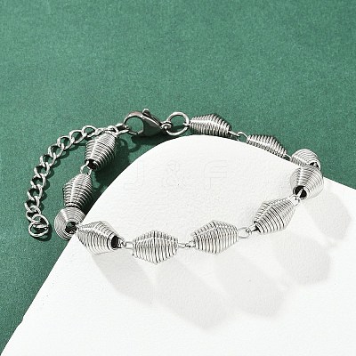 304 Stainless Steel Chain Bracelets for Women Men BJEW-Z143-27P-1