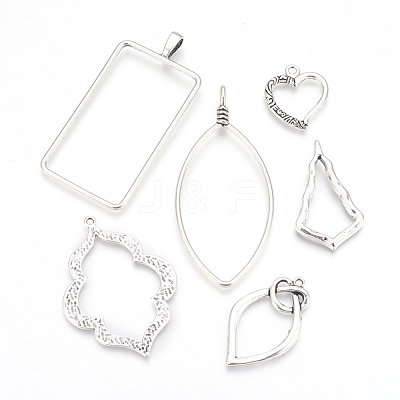 Tibetan Style Alloy Pendants TIBEP-X0185-49AS-1