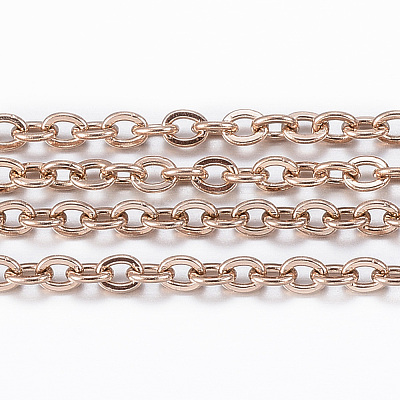 3.28 Feet Ion Plating(IP) 304 Stainless Steel Cable Chains X-CHS-H009-05RG-1