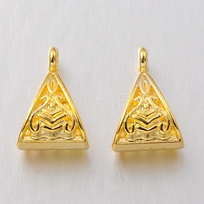 Tibetan Style Alloy Tube Bails TIBEP-LF10525YKG-G-LF-1