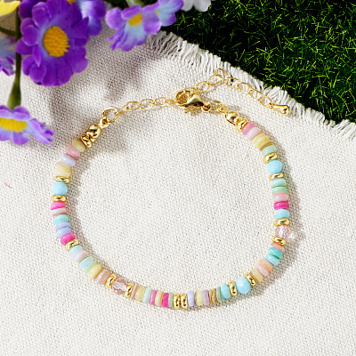 Christmas Natural Shell Beaded Bracelets for Women UZ2454-1