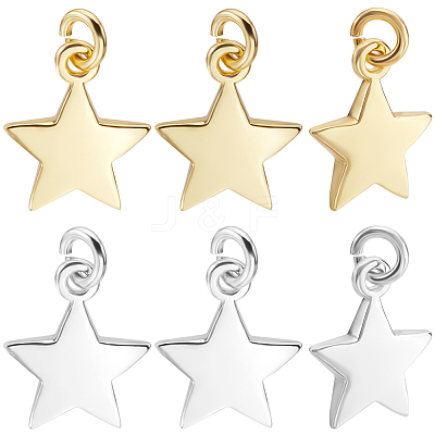 20Pcs 2 Colors Brass Pendants FIND-BBC0015-84-1
