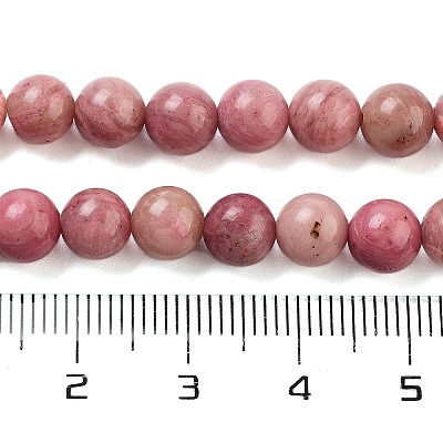 Round Natural Rhodonite Beads Strands GSR6mmC018-1