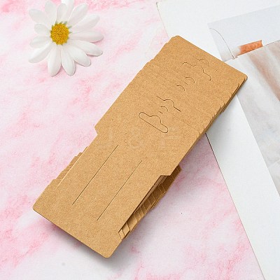 Kraft Paper Hair Clip Display Cards DIY-YW0007-32-1