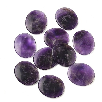 Natural Amethyst Cabochons G-A258-01E-1