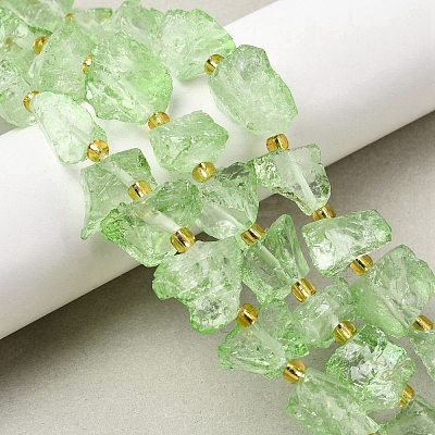 Raw Rough Natural Quartz Crystal Beads Strands G-Z131-J01-02-1