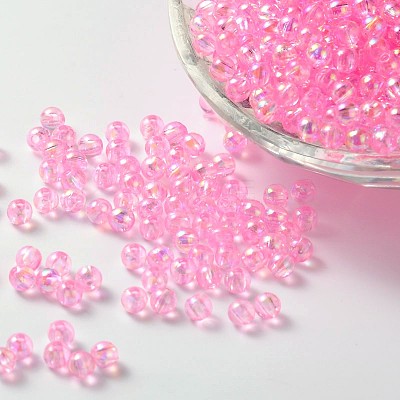 Eco-Friendly Transparent Acrylic Beads PL733-5-1