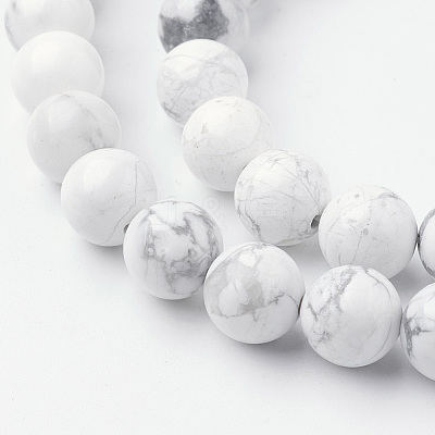 Natural Howlite Bead Strands G-G735-66-10mm-1