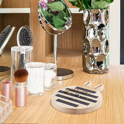 Rabbit Bamboo Ring Displays ODIS-WH0026-12-1