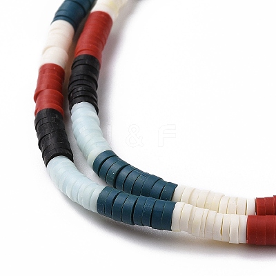 Handmade Polymer Clay Bead Strands CLAY-C003-05J-1