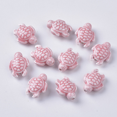Handmade Porcelain Beads PORC-T005-001G-1