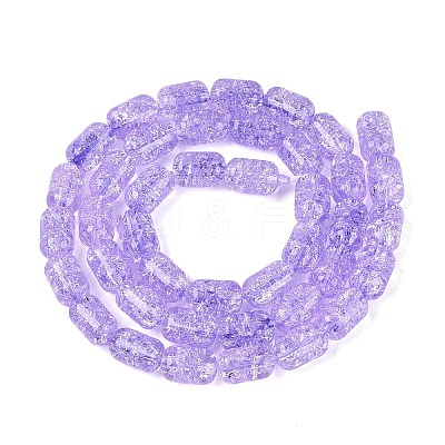 Transparent Crackle Glass Beads Strands GLAA-NH0001-04-A07-1