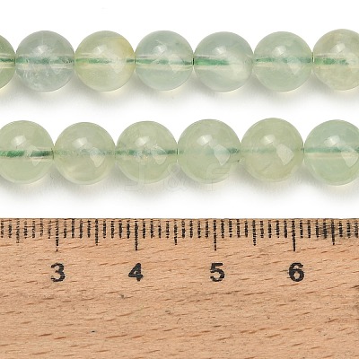 Natural Prehnite Beads Strands GG-CBA6F9F-8mm-1