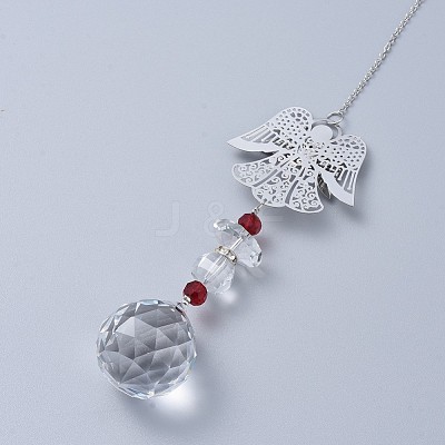 Crystal Ball Chandelier Prism Ornaments Hanging Suncatcher AJEW-I040-11A-1