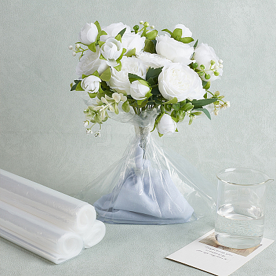 50Pcs Plastic Bouquet Freshness Preservation Bags DIY-WH0899-601A-1