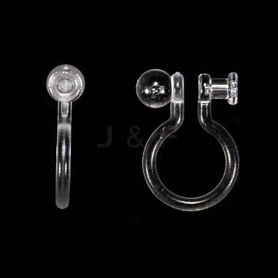 Plastic Clip-on Earring Findings X-KY-P007-H01-1