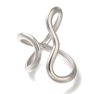 304 Stainless Steel Cuff Rings X-RJEW-Z074-21P-1