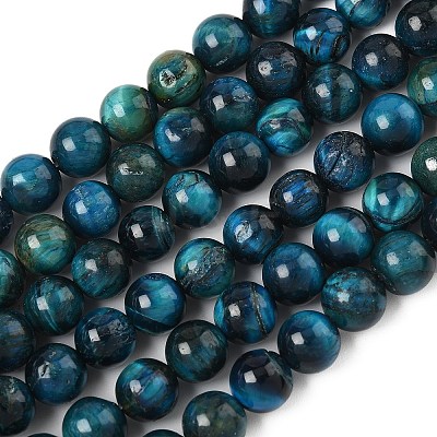Grade B Natural Tiger Eye Beads Strands G-F591-18-8mm-02-01-1